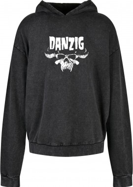 Rock Avenue - Oversized Premium Hoodie Danzig Skull Rock Avenue Black