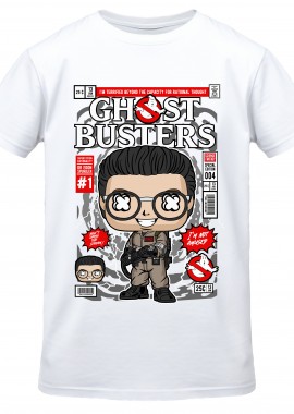 T-Shirt Dr Egon Spengler Ghostbusters Pop Culture White