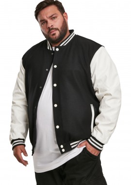 Urban Classics - Jacket Oldschool College Urban Classics TB201-00050 Βlack/White