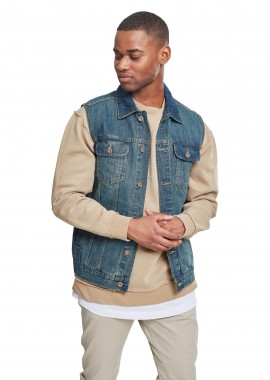 Ανδρικό Αμάνικο Μπουφάν Denim TB514-00344 Urban Classics Light Blue Lightblue