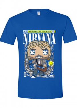 Pop Culture - T-Shirt Nirvana Kurt Cobain Pop Culture Royal