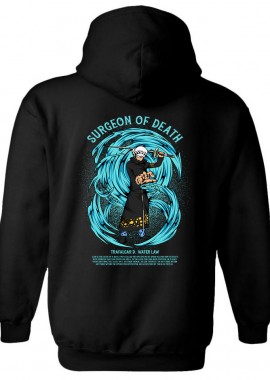 Hoodie One Piece Law Pop Culture Black