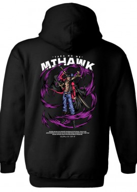 Hoodie One Piece Mihawk Pop Culture Black