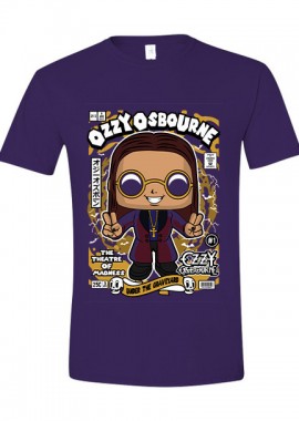 Pop Culture - T-Shirt Ozzy Osbourne Pop Culture Purple