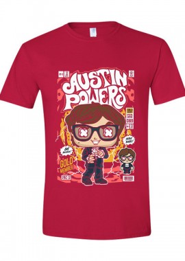 T-Shirt Austin Powers Pop Culture Red
