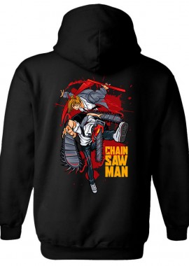 Pop Culture - Hoodie Chain Saw Man Pop Culture Black