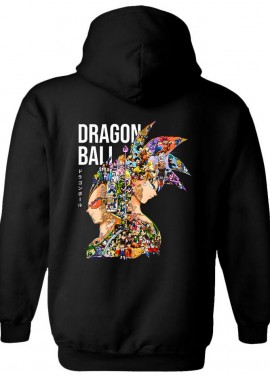Pop Culture - Hoodie Dragon Ball Art2 Pop Culture Black
