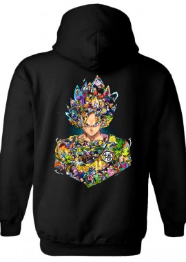 Pop Culture - Hoodie Dragon Ball Illustration Pop Culture Black