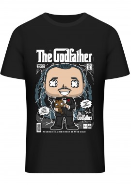 Pop Culture - T-Shirt Godfather Vito Corleone Pop Culture Black