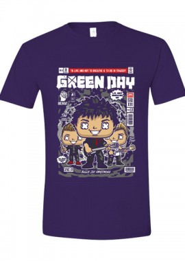 Pop Culture - T-Shirt Green Day Pop Culture Purple