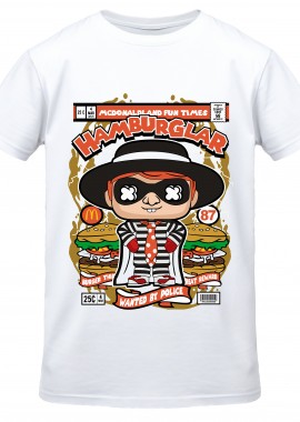 T-Shirt Hamburglar Pop Culture White