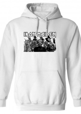 Hoodie Iron Maiden Rock Avenue White