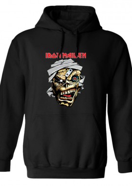 Hoodie Iron Maiden Eddie Metal1 Rock Avenue Black