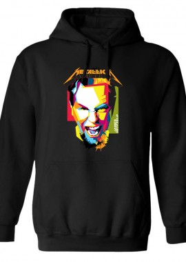 Rock Avenue - Hoodie James Hetfield 1 Rock Avenue Black
