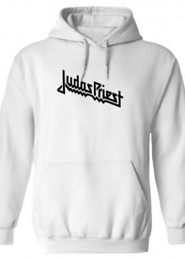 Rock Avenue - Hoodie Judas Priest Band Logo Art Rock Avenue White