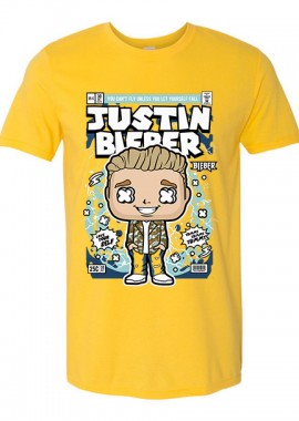 Pop Culture - T-Shirt Justin Bieber Pop Culture Daisy