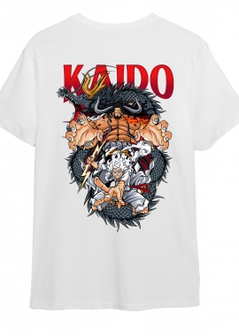 T-Shirt Kaido Gear 5 One Piece Pop Culture White