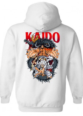 Pop Culture - Hoodie Kaido Gear 5 One Piece Pop Culture White