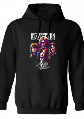 Hoodie Led Zep 1 Rock Avenue Black