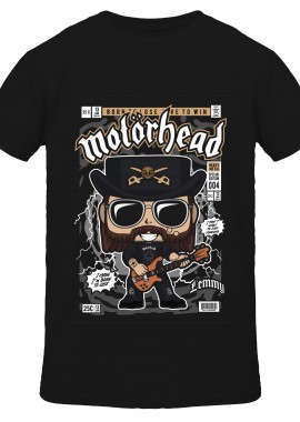 T-Shirt Lemmy Killmister Motorhead Pop Culture Black