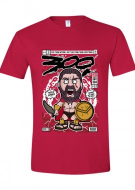 T-Shirt Leonidas 300 Pop Culture Red