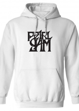 Hoodie Pearl Jam Band Logo Art Rock Avenue White