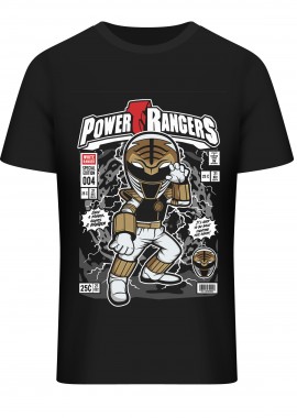 T-Shirt Power Ranger Pop Culture Black