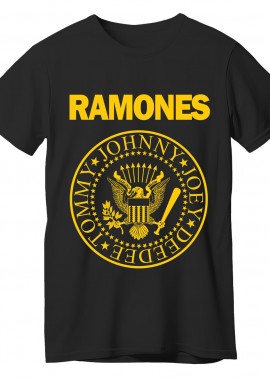 T-Shirt Ramones Pres. Logo Rock Avenue Black