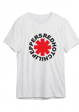 T-Shirt Rhcp Band Logo Art Rock Avenue White