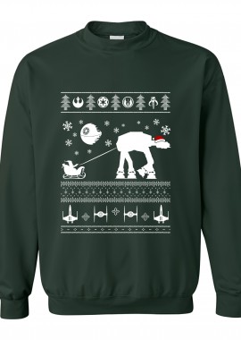 Χριστουγεννιάτικο Ugly Sweater Santa Pop Culture Forest Green