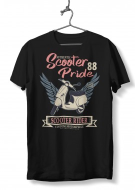Pop Culture - T-Shirt Scooter Pride Pop Culture Black