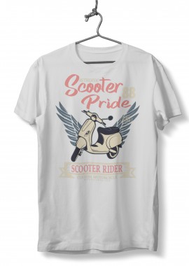 T-Shirt Scooter Pride Pop Culture White