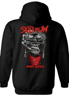 Hoodie Skid Row Monkey Business Rock Avenue Black