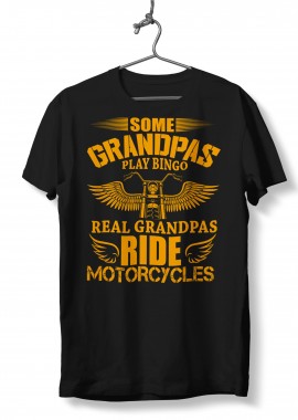T-Shirt Some grandpas play bingo Pop Culture Black