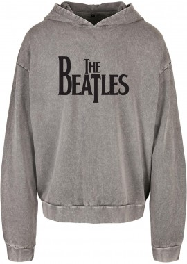 Rock Avenue - Oversized Premium Hoodie The Beatles Logo Name Art Rock Avenue Asphalt