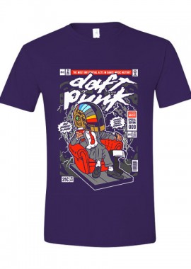 T-Shirt The Daft Punk Boss Pop Culture Purple