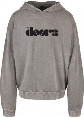 Oversized Premium Hoodie The Doors Band Logo Name Rock Avenue Asphalt