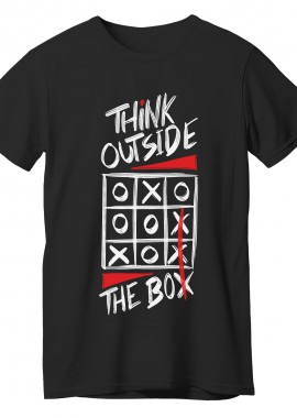 Pop Culture - T-Shirt Think Outside The Box Black Pop Culture Black