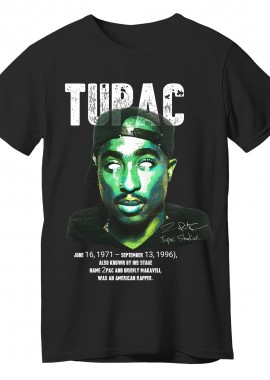 Pop Culture - T-Shirt Tupachead Pop Culture Black
