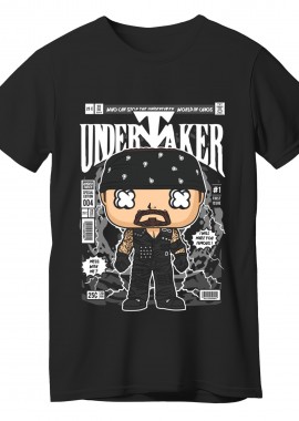 T-Shirt Undertaker Pop Culture Black