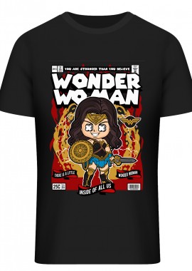 T-Shirt Wonder Woman Pop Culture Black