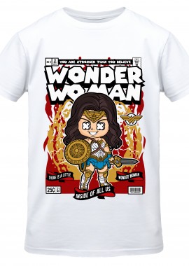 T-Shirt Wonder Woman Pop Culture White
