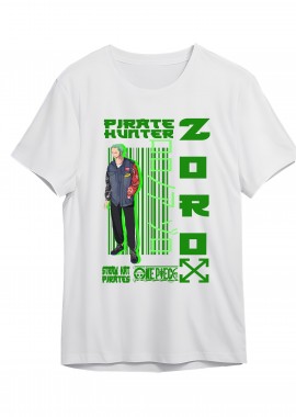 Pop Culture - T-Shirt Zoro One Piece Pop Culture White