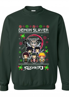 Pop Culture - Χριστουγεννιάτικο Ugly Sweater Demon Slayer Pop Culture Forest Green