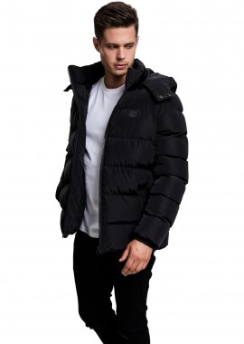 Urban Classics - Μπουφάν Puffer με Κουκούλα TB1807-00007 Urban Classics Black Black
