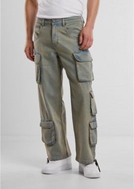 Urban Classics - Παντελόνι Denim Cargo TB7322 Urban Classics new light blue dirty washed