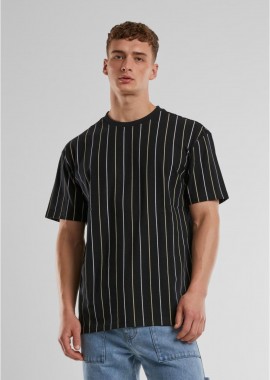 Urban Classics - Ανδρικό T-Shirt Printed Pinstripe TB7311 Urban Classics black/white/paleyellow