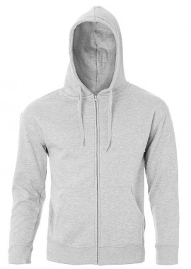 About Basics - Unisex Ζακέτα Φούτερ με Κουκούλα 00150Β About Basics Dust Grey Melange