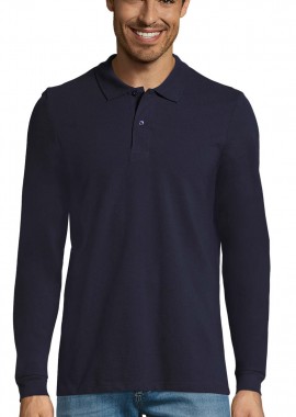 Ανδρική Μπλούζα Polo Πικέ Μακρυμάνικη 02087 Sol's Perfect LSL Men French Navy