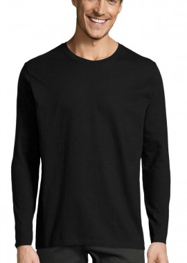 SOLS - Ανδρικό Μακρυμάνικο T-shirt 02074 Sol's Imperial LSL Men Deep Black